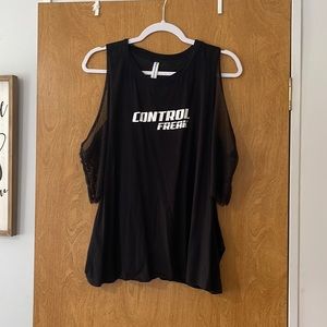 Control Freak Tank with Mesh underlay